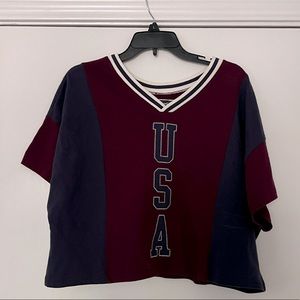 Champion USA Crop Top
